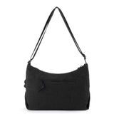 Sakroots Banyan Hobo - EcoTwill - Black Flower Blossom Quilted