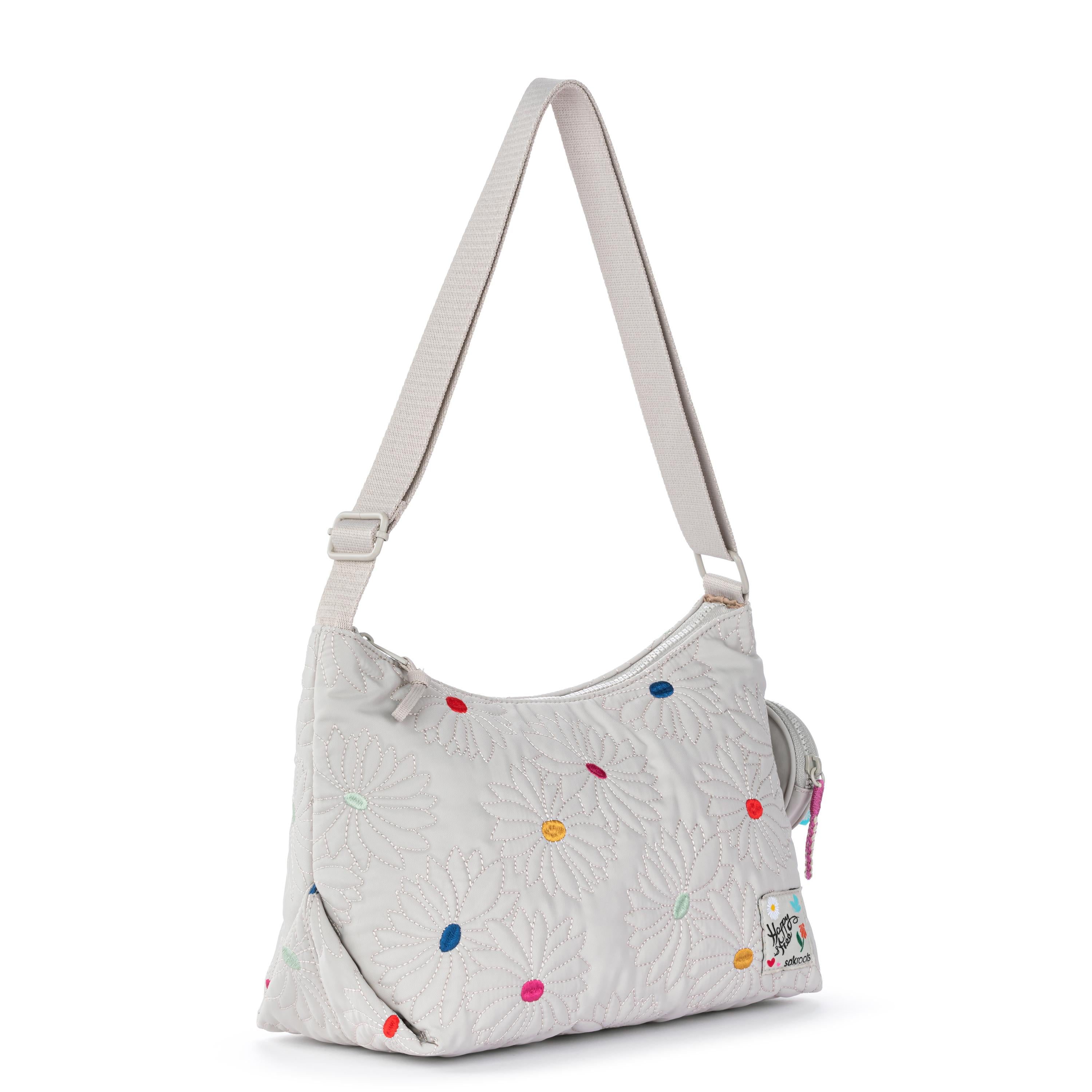 Sakroots Banyan Hobo - EcoTwill - Multi Flower Quilted