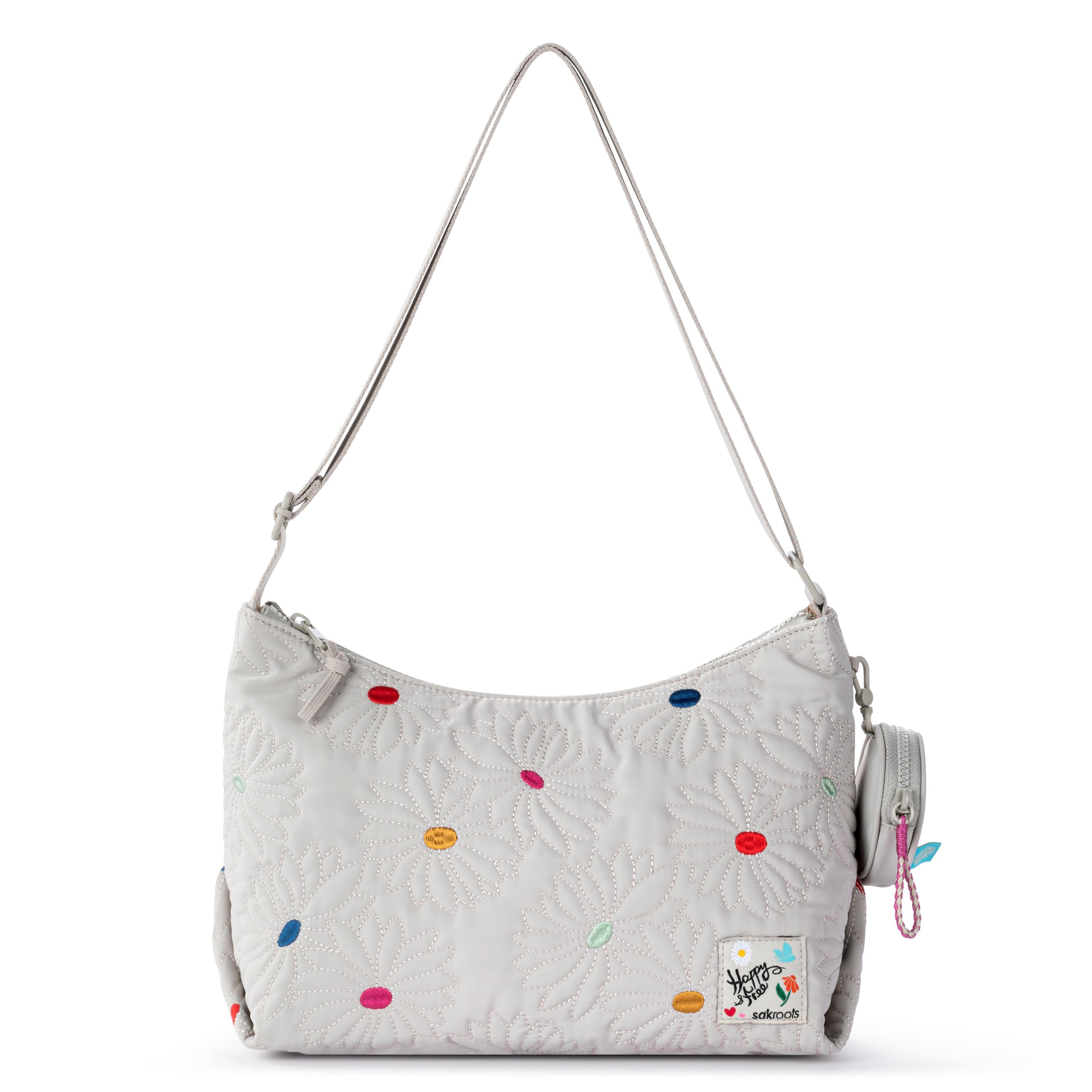 Sakroots Banyan Hobo - EcoTwill - Multi Flower Quilted