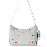 Sakroots Banyan Hobo - EcoTwill - Multi Flower Quilted