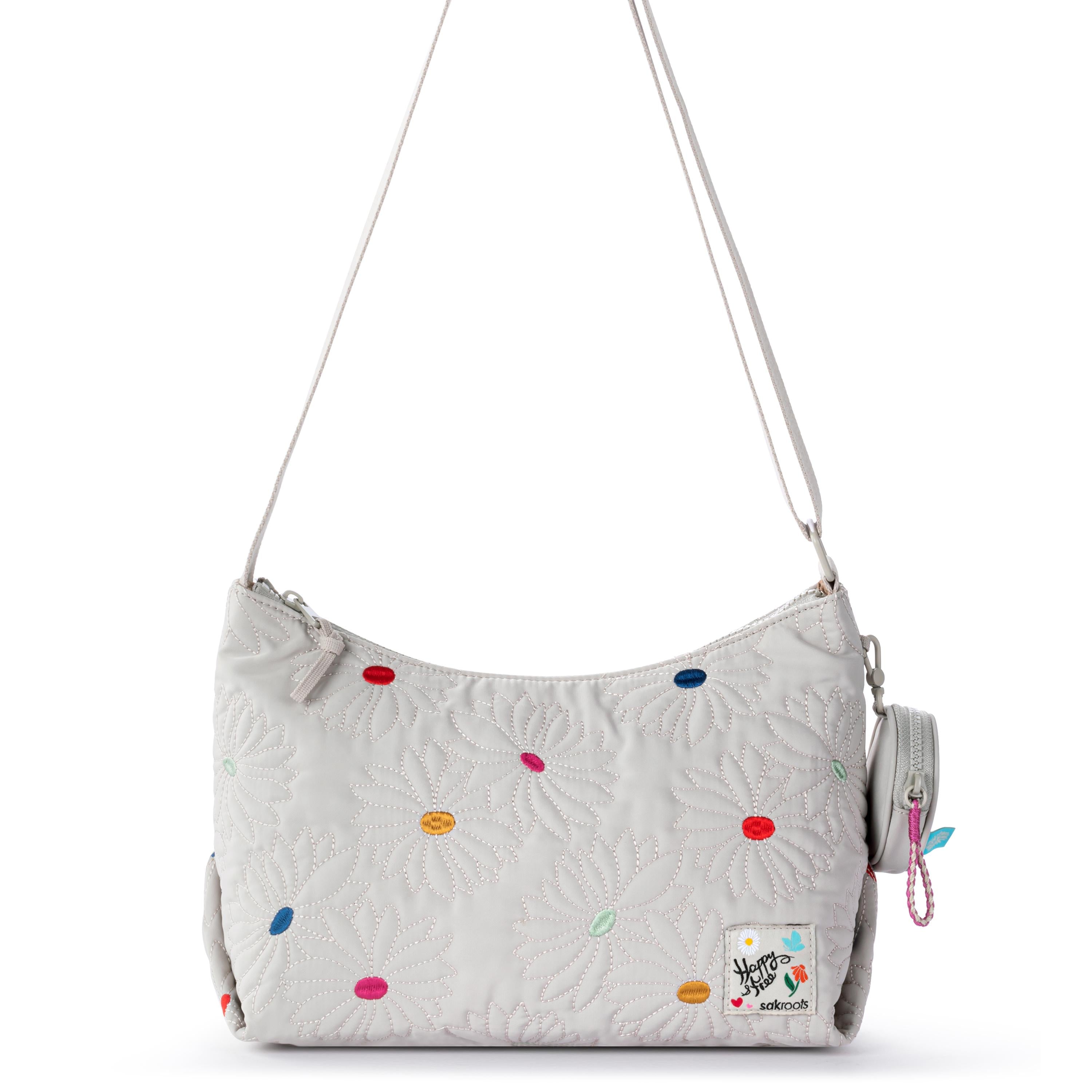 Sakroots Banyan Hobo - EcoTwill - Multi Flower Quilted