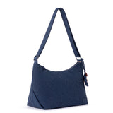 Sakroots Banyan Hobo - EcoTwill - Navy Flower Blossom Quilted