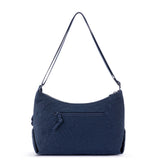 Sakroots Banyan Hobo - EcoTwill - Navy Flower Blossom Quilted