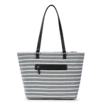 Sakroots Banyan Shoulder Tote - Straw - Black and White Woven