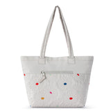 Sakroots Banyan Shoulder Tote - EcoTwill - Multi Flower Quilted