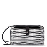 Sakroots Smartphone Wallet - Straw - Black and White Woven