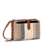 Sakroots Smartphone Wallet - Straw - Tobacco Batik Woven