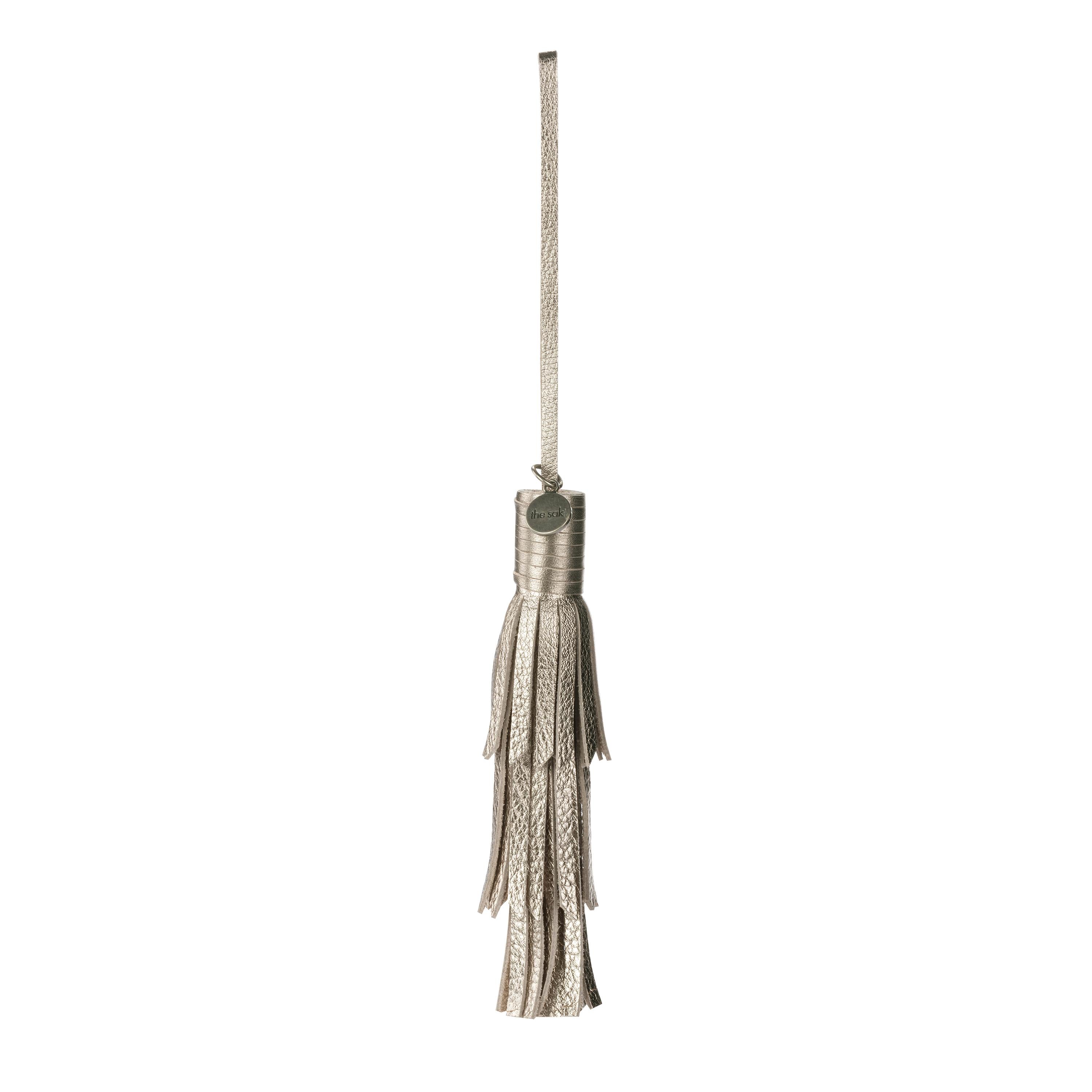 The Sak Cypress Tassel Dangle - Leather - Pyrite
