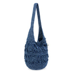 The Sak 120 Hobo - Hand Crochet - Denim Tonal Flower