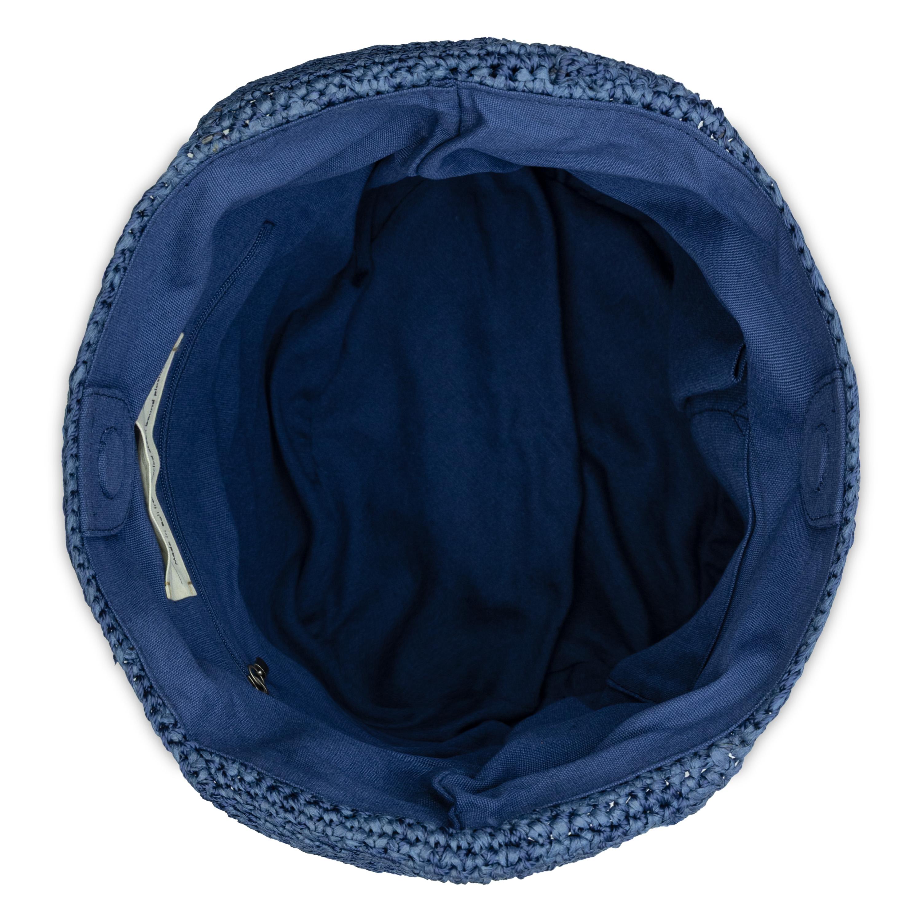 The Sak 120 Hobo - Hand Crochet - Denim Tonal Flower