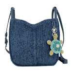 The Sak Los Feliz Crossbody - Hand Crochet - Denim Tonal Straw