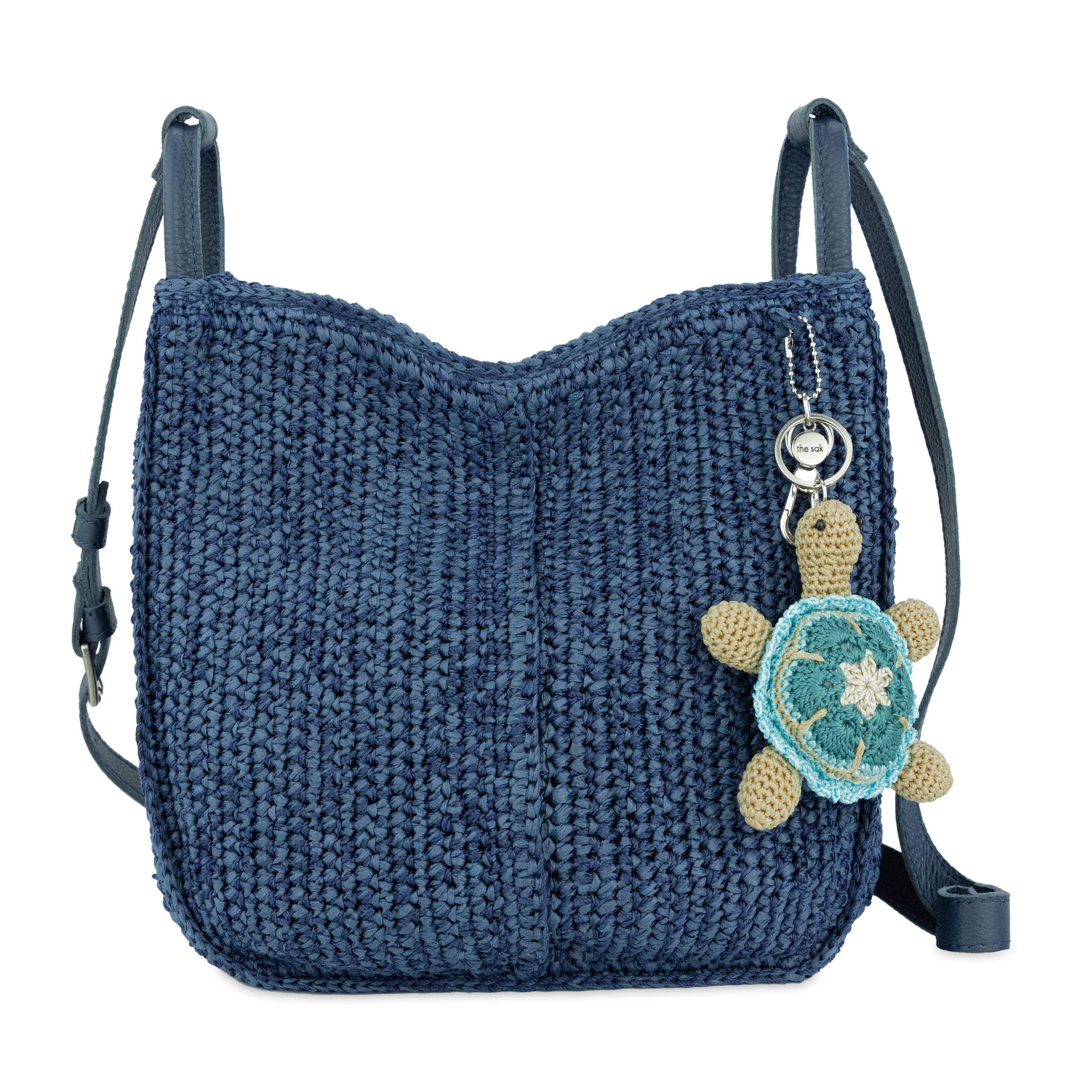 The Sak Los Feliz Crossbody - Hand Crochet - Denim Tonal Straw