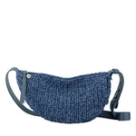 The Sak Tess Sling - Hand Crochet - Denim Tonal Straw