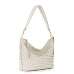 The Sak Juniper Small Hobo - Leather - Stone Woven