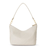 The Sak Juniper Small Hobo - Leather - Stone Woven