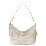 The Sak Juniper Small Hobo - Leather - Stone Woven