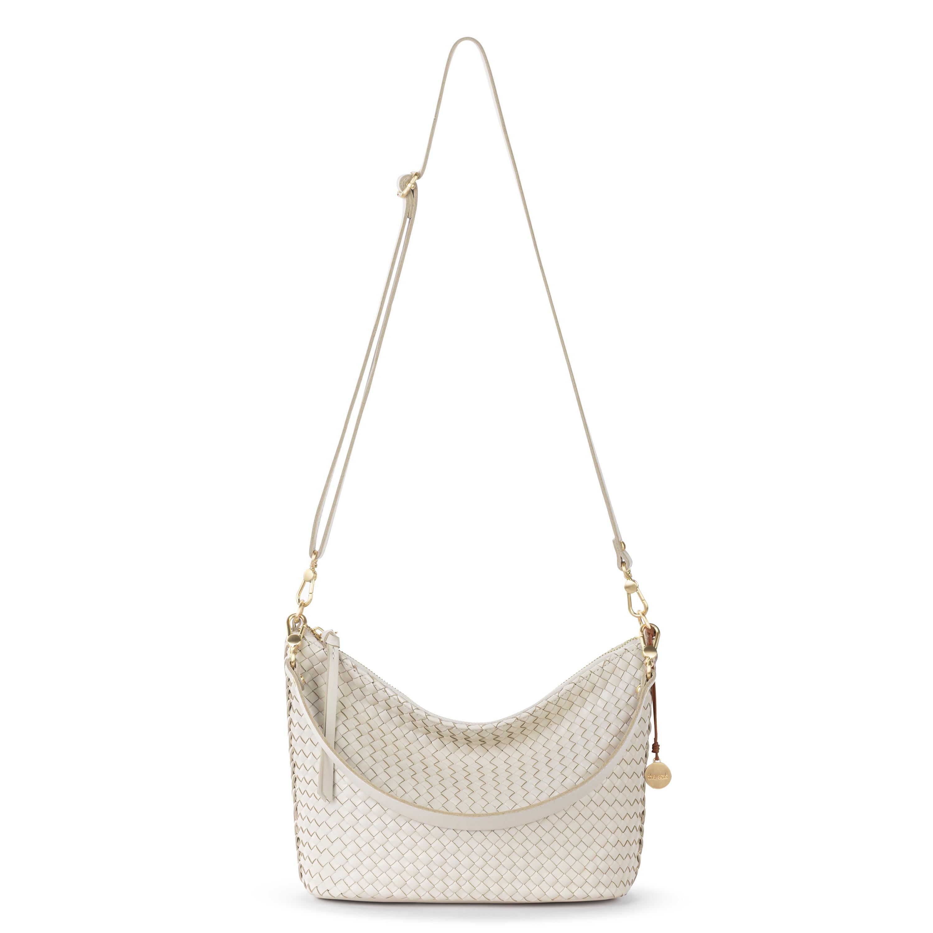 The Sak Juniper Small Hobo - Leather - Stone Woven