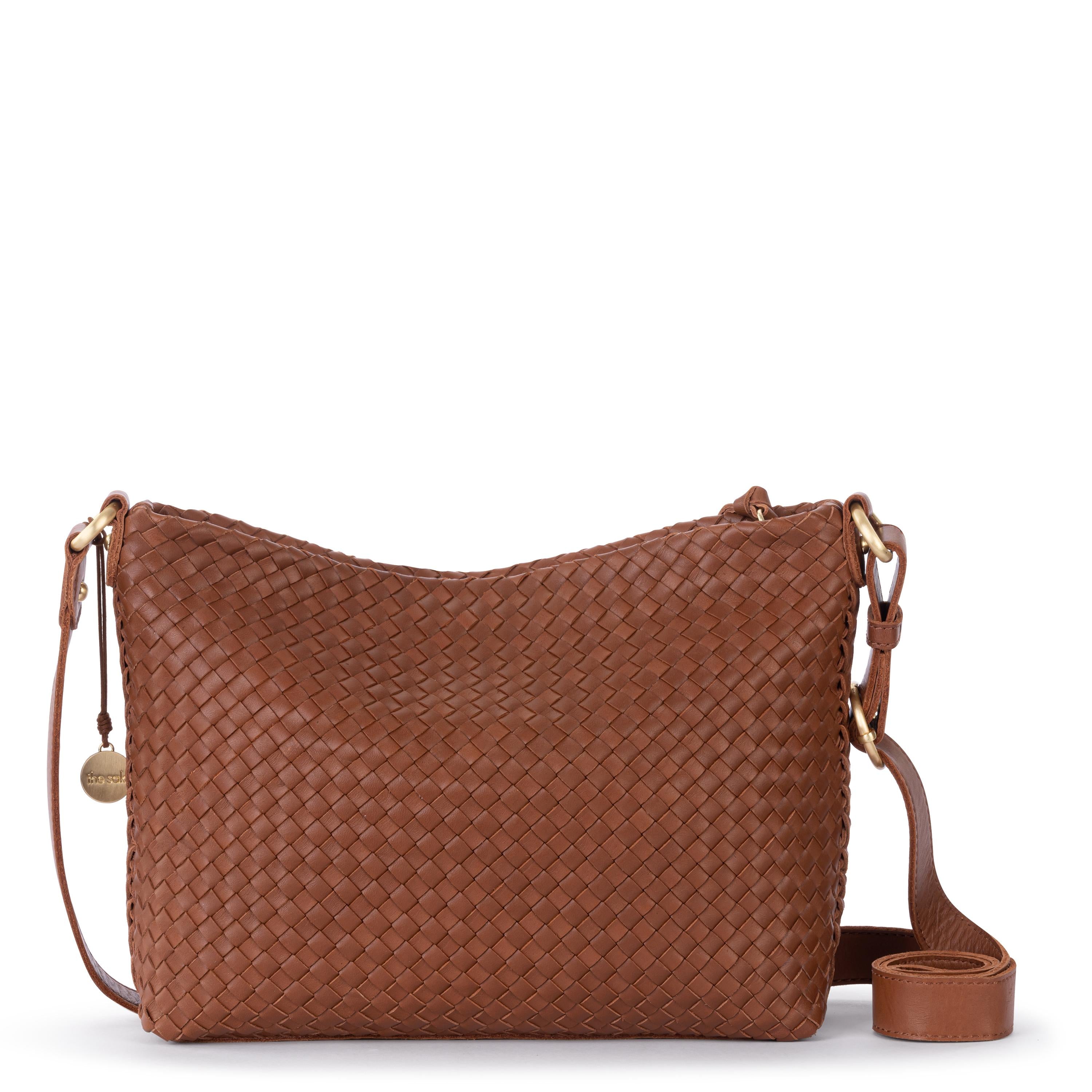 The Sak Melrose Crossbody - Leather - Cognac Woven