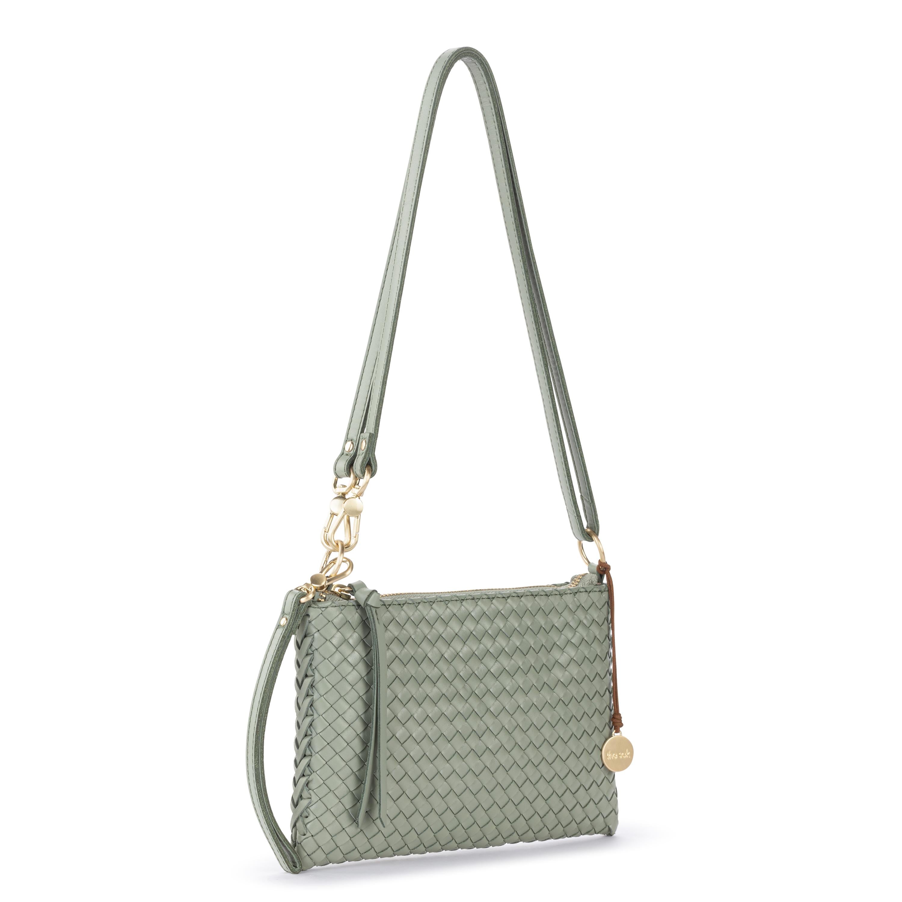 The Sak Vita Convertible Wristlet - Leather - Meadow Woven