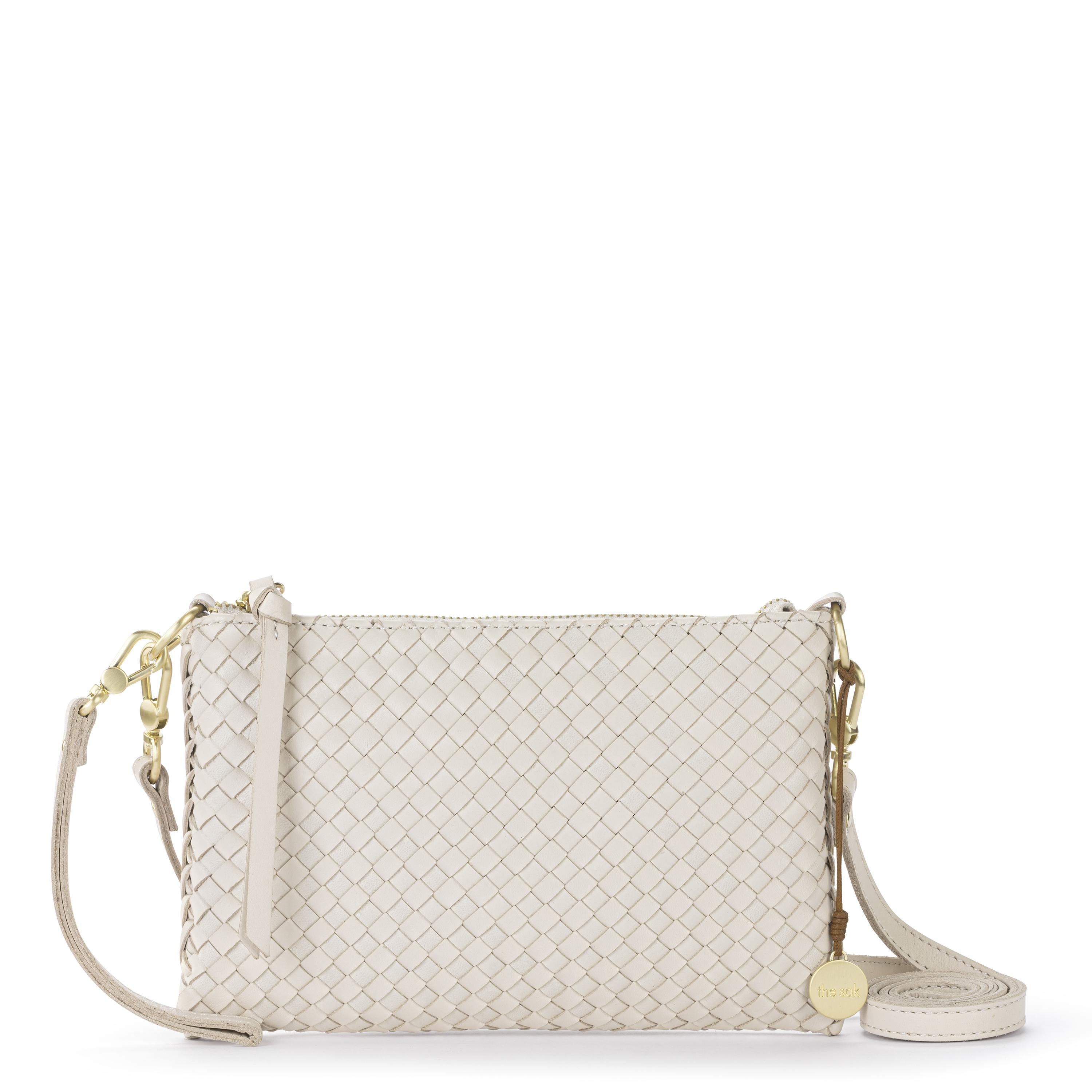 The Sak Vita Convertible Wristlet - Leather - Stone Woven