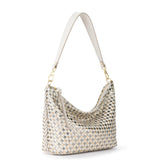 The Sak Juniper Small Hobo - Leather - Stone Metallic Woven