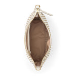 The Sak Juniper Small Hobo - Leather - Stone Metallic Woven