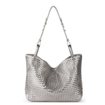 The Sak Los Feliz Medium Tote - Leather - Pyrite Woven