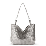 The Sak Los Feliz Medium Tote - Leather - Pyrite Woven
