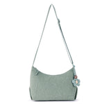 Sakroots Banyan Hobo - EcoTwill - Sage Flower Blossom Quilted