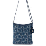 Sakroots Banyan Basic Crossbody - Denim - Denim Retro Flower