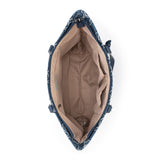 Sakroots Banyan Shoulder Tote - Denim - Denim Retro Flower