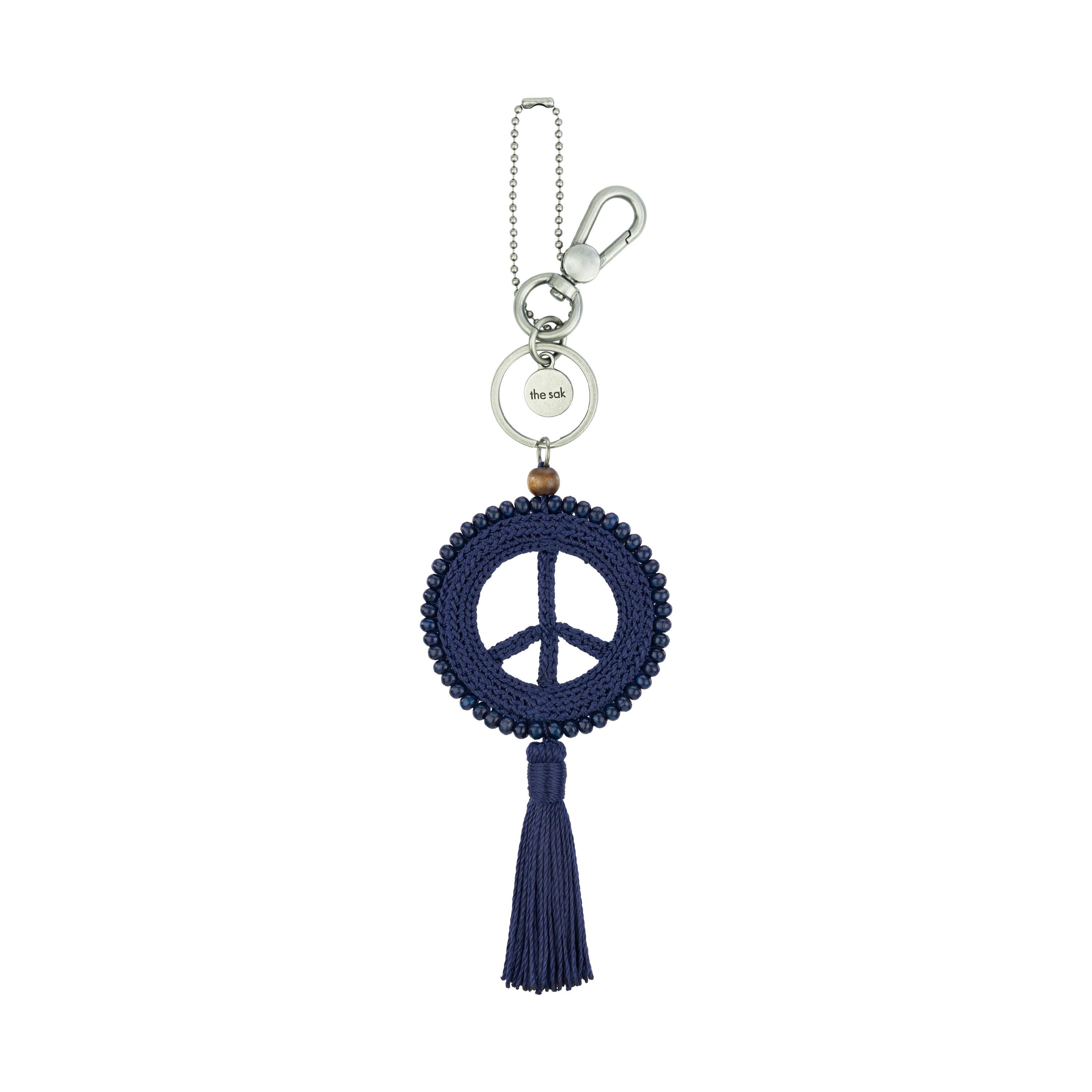 The Sak Yarnicharmz Dangle - Hand Crochet - Denim Tonal