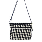 The Sak Melrose Crossbody - Hand Crochet - Black Ecru Shell