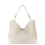 The Sak Los Feliz Large Tote - Leather - Stone Woven