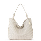 The Sak Los Feliz Large Tote - Leather - Stone Woven