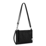 The Sak Vita Convertible Wristlet - Leather - Black Woven