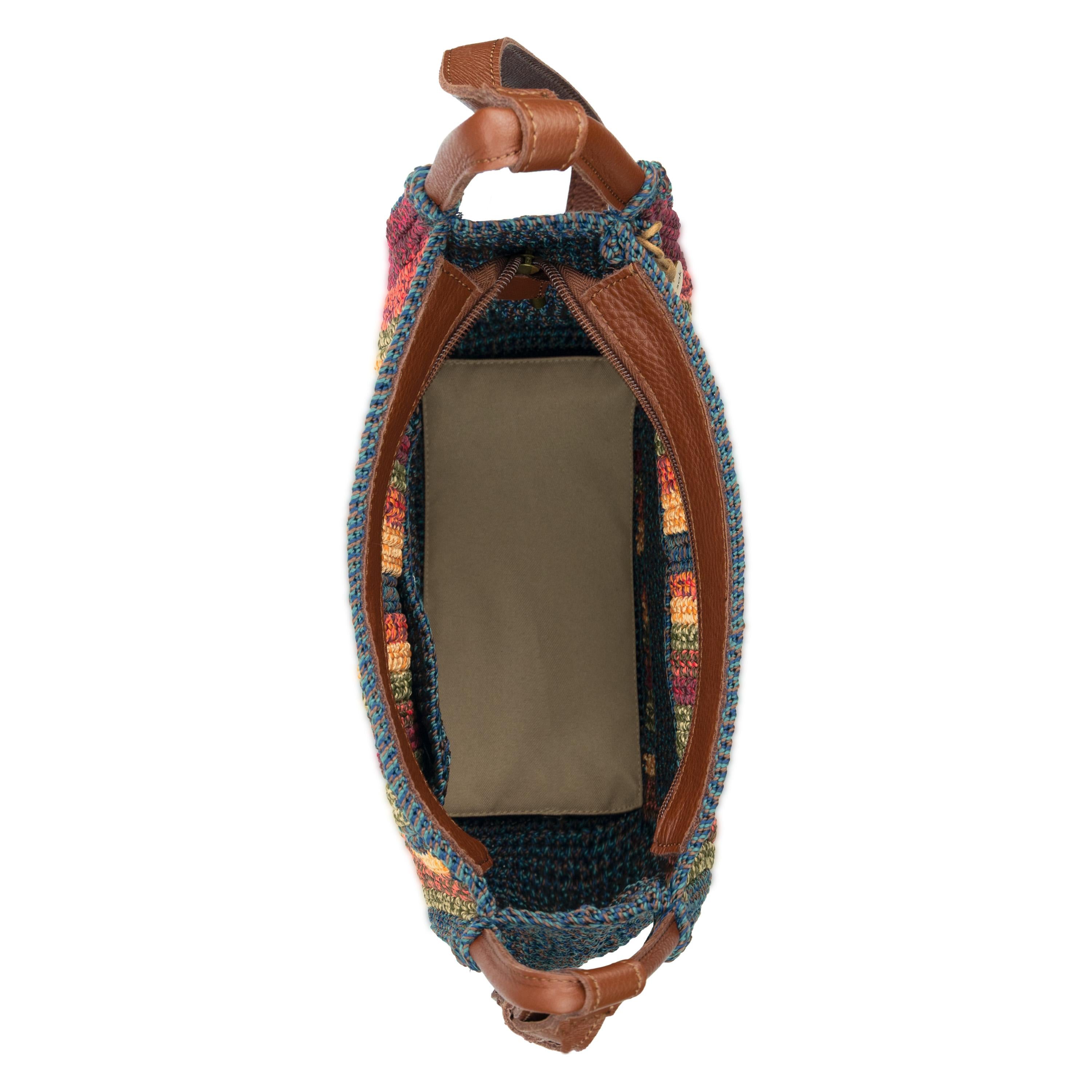 The Sak Los Feliz Crossbody - Hand Crochet - Woodland Stripe