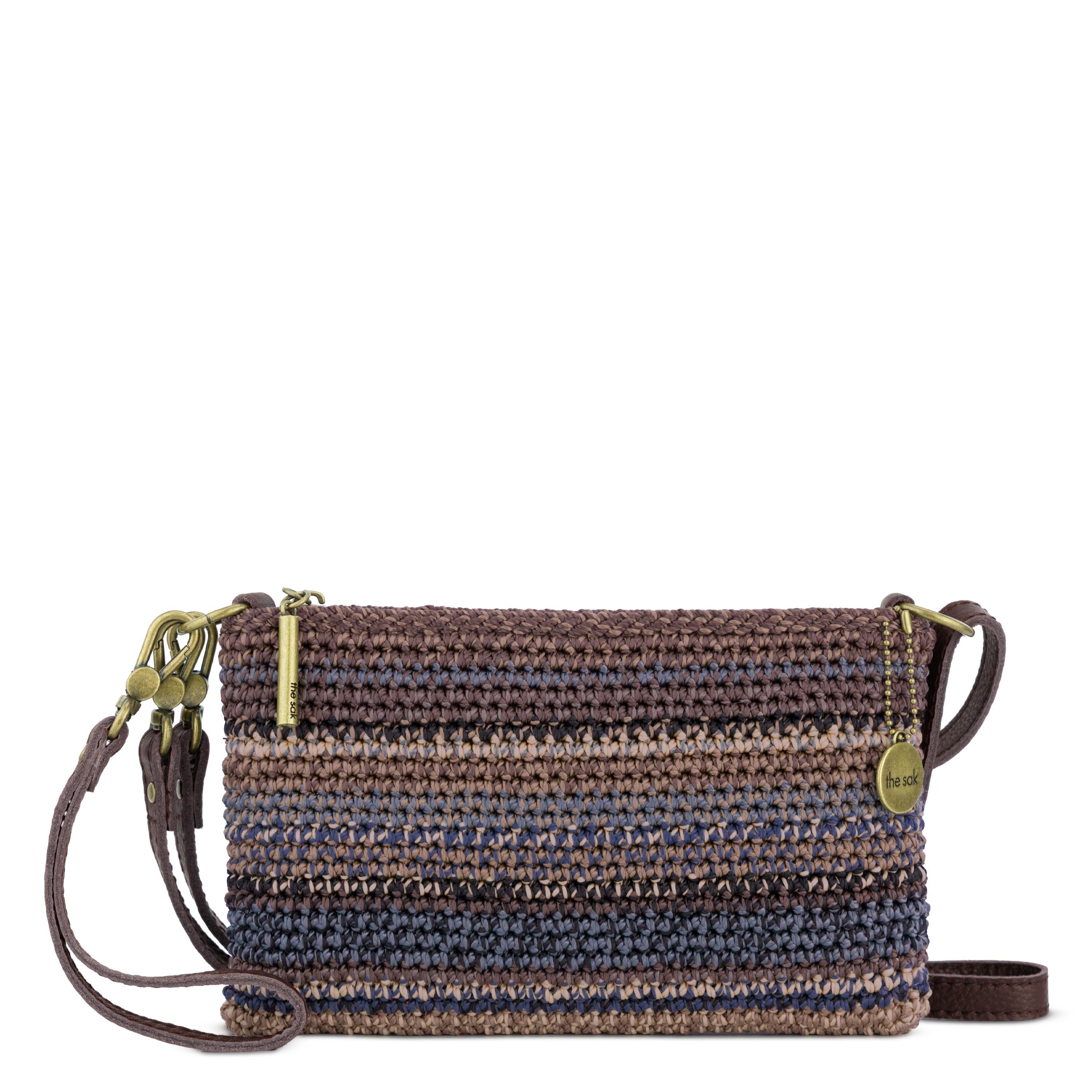 The Sak Vita Convertible Wristlet - Hand Crochet - Aspen Stripe