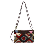 The Sak Vita Convertible Wristlet - Hand Crochet - Walnut Patch
