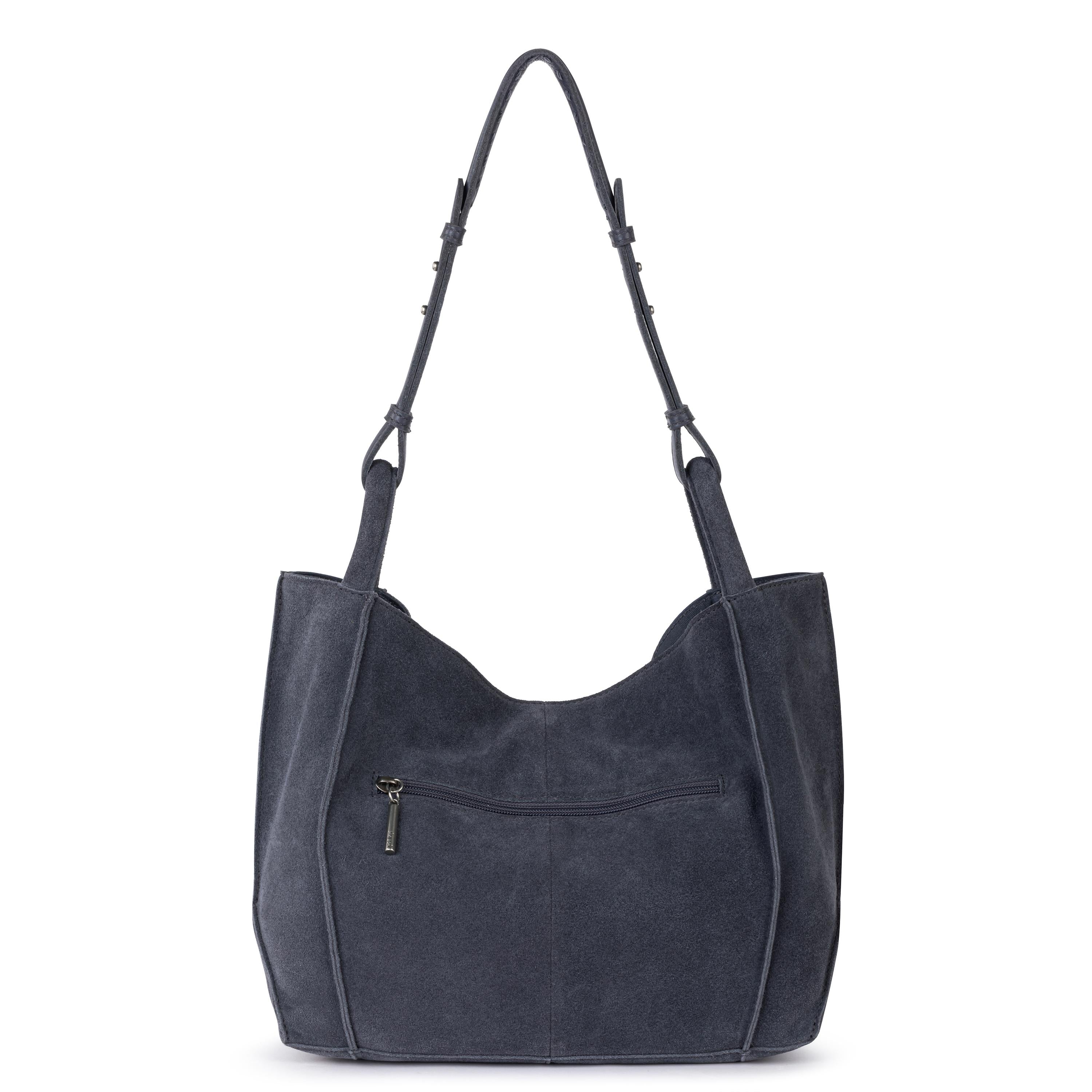 The Sak Los Feliz Medium Tote - Leather - Storm Grey Suede