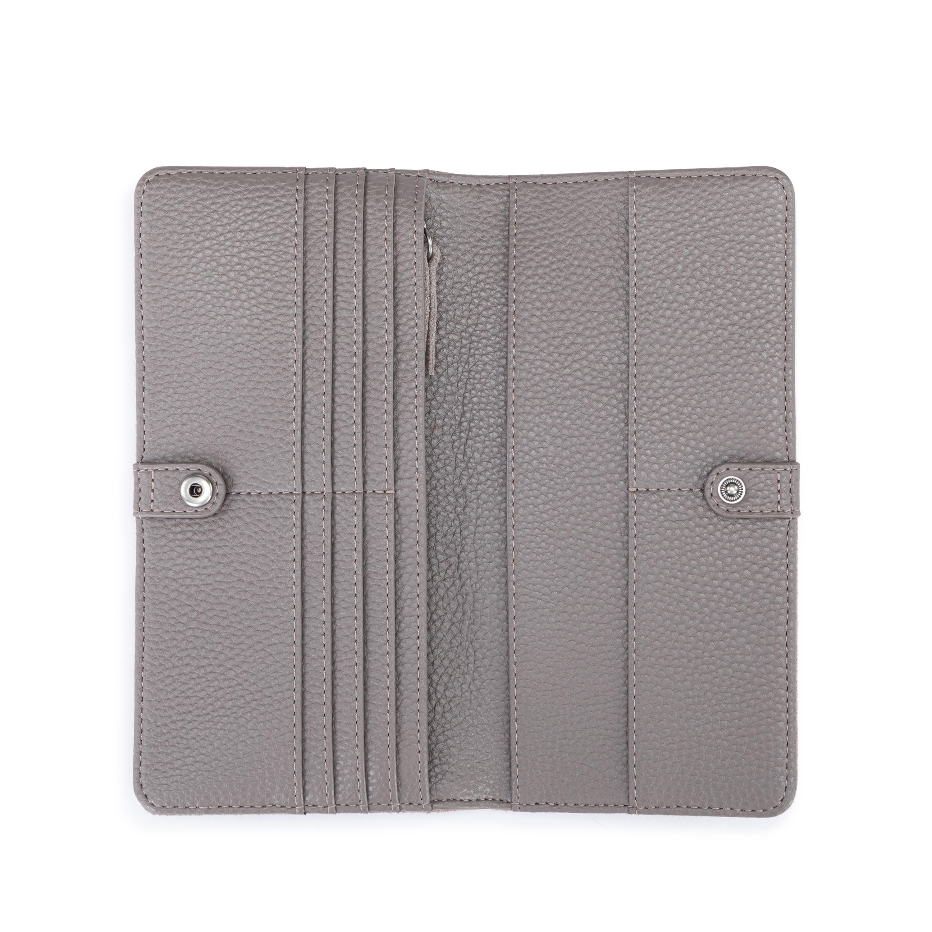 The Sak Mira Large Wallet - Leather - Mushroom Suede