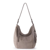 The Sak Sequoia Hobo - Leather - Mushroom Croco Suede