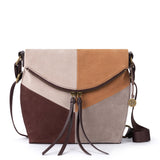 The Sak Silverlake Flap Crossbody - Leather - Mahogany Suede Block