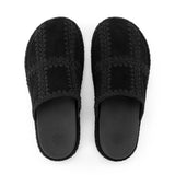 The Sak Bryn Platform Clog - Leather - Black Suede Patch
