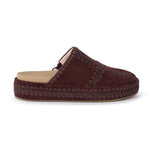 The Sak Bryn Platform Clog - Leather - Mahogany Suede Patch