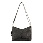 Sakroots Lumi Crossbody - EcoTwill - Black Floral Embossed