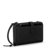 Sakroots Smartphone Wallet - EcoTwill - Black Flower Blossom Quilted