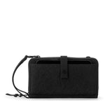 Sakroots Smartphone Wallet - EcoTwill - Black Flower Blossom Quilted