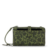 Sakroots Smartphone Wallet - EcoTwill - Olive Shadow Floral