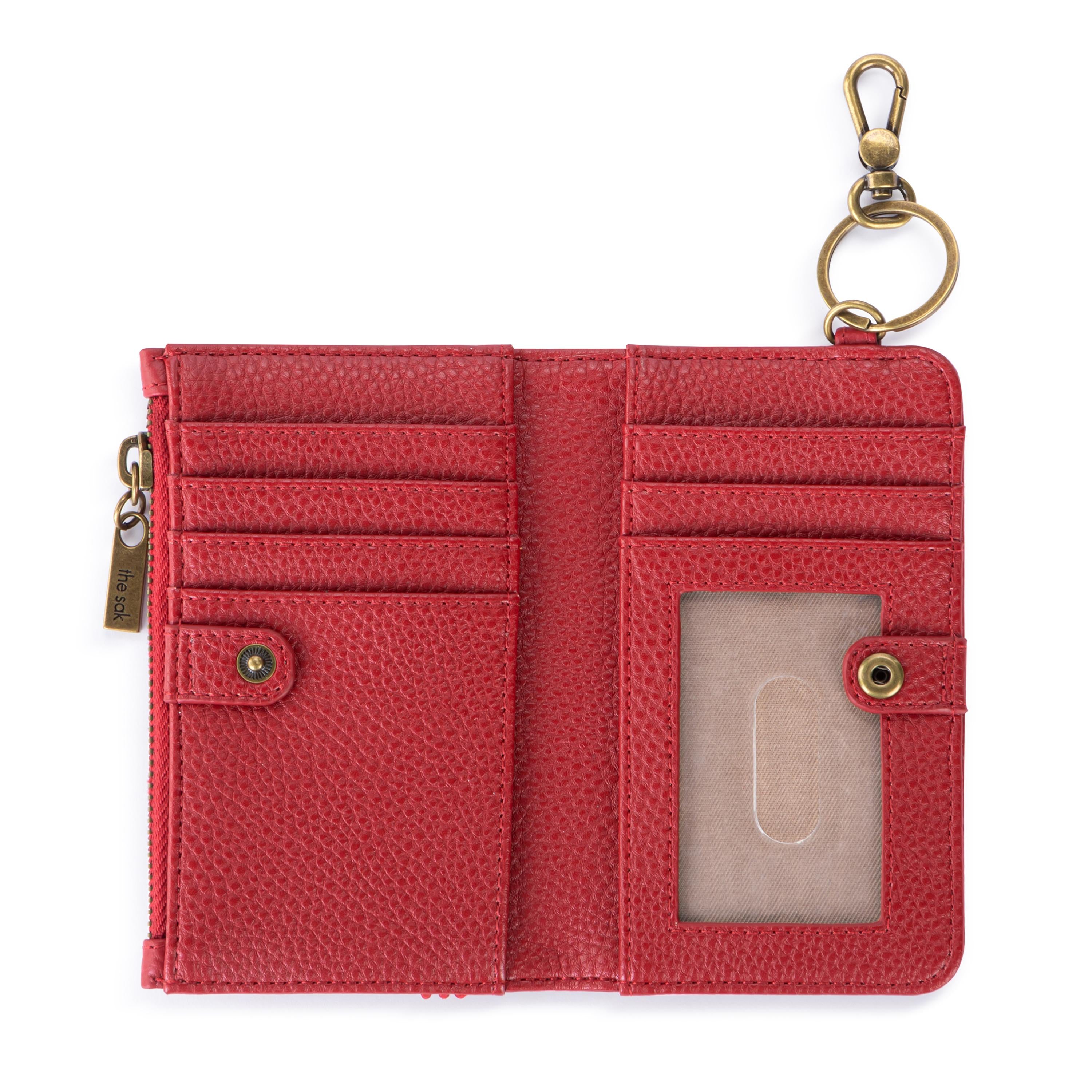 The Sak Encino Essential Wallet - Leather - Scarlet